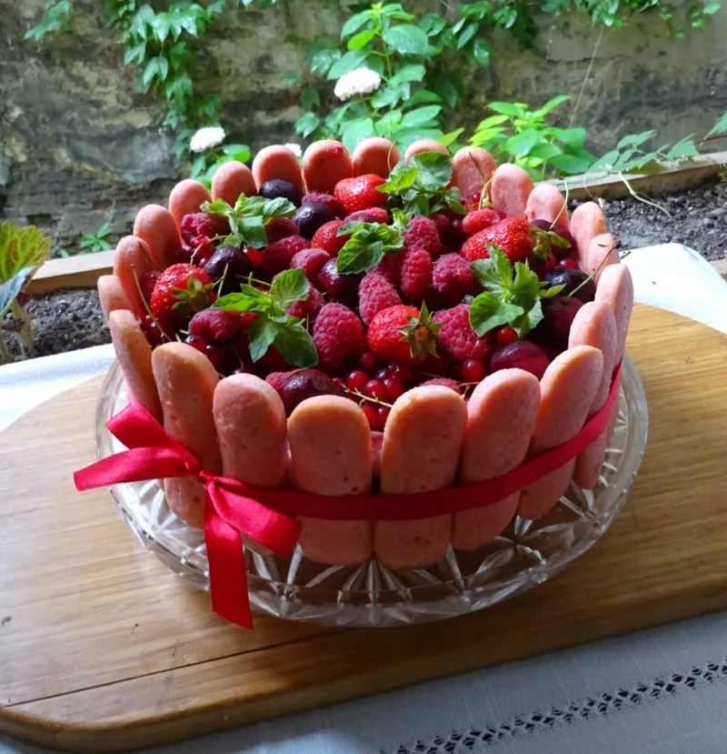 Red berry charlotte, a recipe from Olha Franko's Practical Kitchen